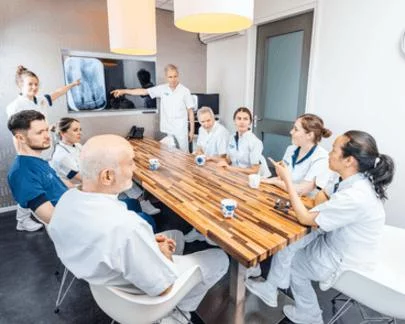 Practice management coaching for a dental team